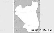 Gray Simple Map of Nyabushozi