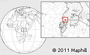 Blank Location Map of Ruhaama