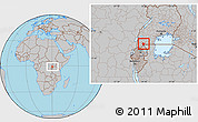 Gray Location Map of Ruhaama