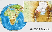 Physical Location Map of Ruhaama, highlighted country