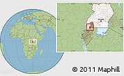 Savanna Style Location Map of Ruhaama, highlighted country, highlighted parent region