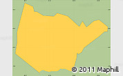 Savanna Style Simple Map of Ruhaama, single color outside