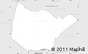 Silver Style Simple Map of Ruhaama