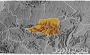 Physical 3D Map of Rwampara, desaturated