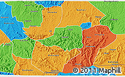 Political 3D Map of Rwampara