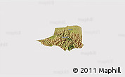 Satellite 3D Map of Rwampara, cropped outside