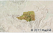 Satellite 3D Map of Rwampara, lighten