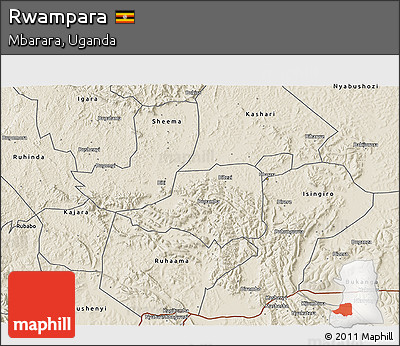 Shaded Relief 3D Map of Rwampara