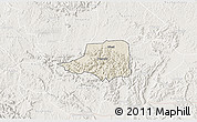 Shaded Relief 3D Map of Rwampara, lighten