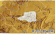 Shaded Relief 3D Map of Rwampara, physical outside