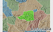 Political Map of Rwampara, semi-desaturated
