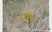 Satellite Map of Rwampara, semi-desaturated