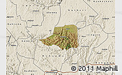 Satellite Map of Rwampara, shaded relief outside