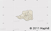 Shaded Relief Map of Rwampara, cropped outside