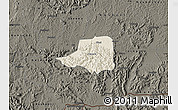 Shaded Relief Map of Rwampara, darken