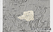 Shaded Relief Map of Rwampara, darken, semi-desaturated