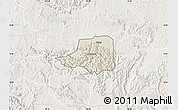 Shaded Relief Map of Rwampara, lighten