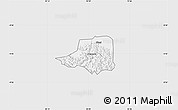 Silver Style Map of Rwampara, single color outside