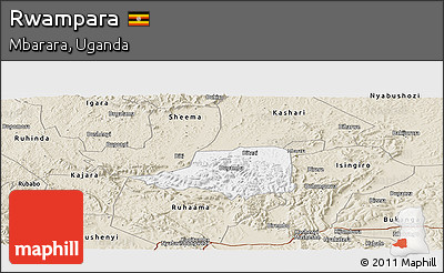 Classic Style Panoramic Map of Rwampara