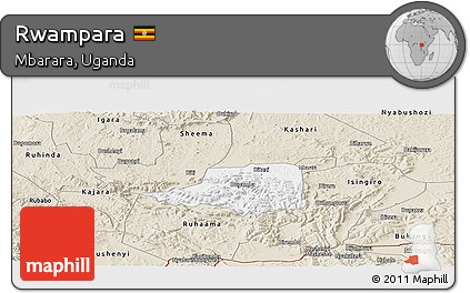 Classic Style Panoramic Map of Rwampara