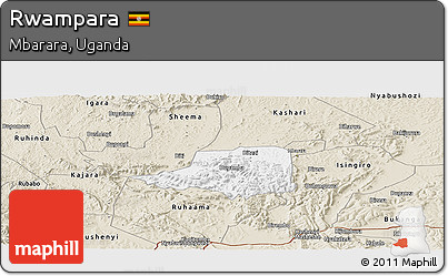 Classic Style Panoramic Map of Rwampara