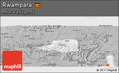 Gray Panoramic Map of Rwampara
