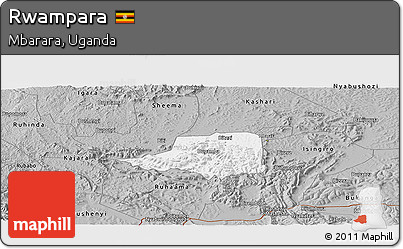 Gray Panoramic Map of Rwampara