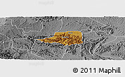 Physical Panoramic Map of Rwampara, desaturated