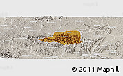 Physical Panoramic Map of Rwampara, lighten, semi-desaturated