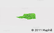 Political Panoramic Map of Rwampara, cropped outside