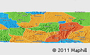 Political Panoramic Map of Rwampara