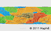 Satellite Panoramic Map of Rwampara, political outside
