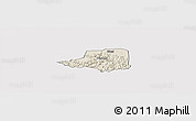Shaded Relief Panoramic Map of Rwampara, cropped outside