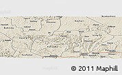 Shaded Relief Panoramic Map of Rwampara