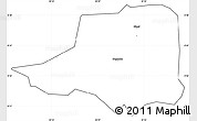 Blank Simple Map of Rwampara, cropped outside