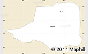 Classic Style Simple Map of Rwampara, single color outside