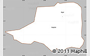Gray Simple Map of Rwampara, cropped outside