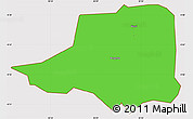 Political Simple Map of Rwampara, cropped outside