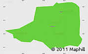 Political Simple Map of Rwampara, single color outside