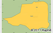 Savanna Style Simple Map of Rwampara, cropped outside
