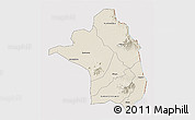 Shaded Relief 3D Map of Moroto, cropped outside
