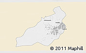 Classic Style 3D Map of Kadam (Chekwii), single color outside