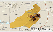 Physical 3D Map of Kadam (Chekwii), shaded relief outside