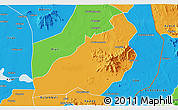 Political 3D Map of Kadam (Chekwii)