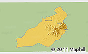 Savanna Style 3D Map of Kadam (Chekwii), single color outside