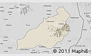 Shaded Relief 3D Map of Kadam (Chekwii), desaturated