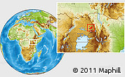 Physical Location Map of Kadam (Chekwii)
