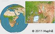 Satellite Location Map of Kadam (Chekwii), highlighted parent region