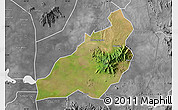 Satellite Map of Kadam (Chekwii), desaturated