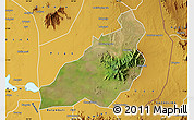 Satellite Map of Kadam (Chekwii), physical outside